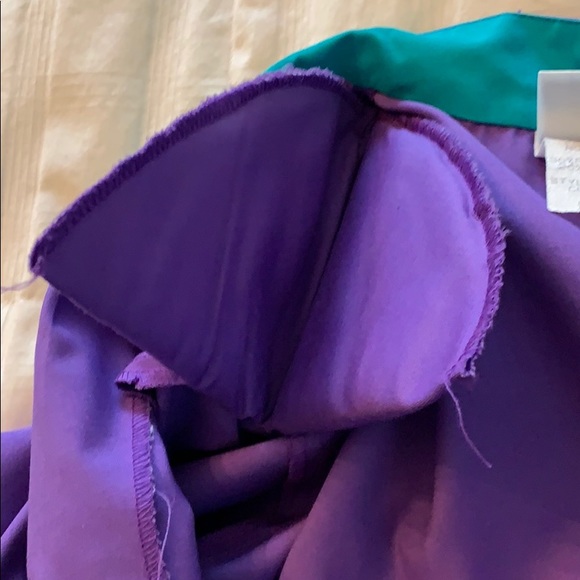 VINTAGE WILLI PURPLE/TURQUOISE SHIRT DRESS SZ10 - Picture 7 of 8